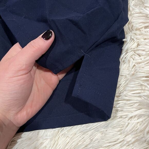 Figs Technical Collection Scrub Top Large Navy Blue Casma 3 Pocket Top - Picture 5 of 10